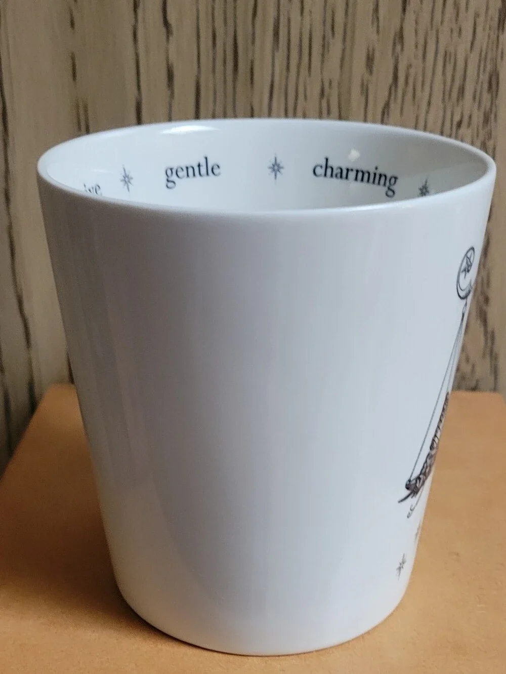 Williams Sonoma X Rory Dobner Zodiac LIBRA 20 oz Mug Scales Astrology Porcelain